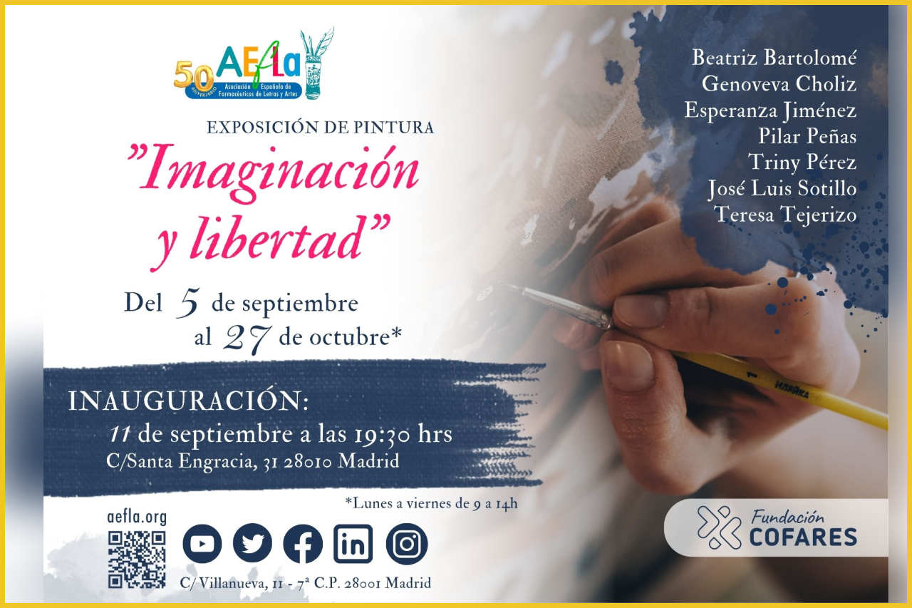 Aefla junto a la Fundación Cofares organizan la Exposición de pintura Imaginación y libertad