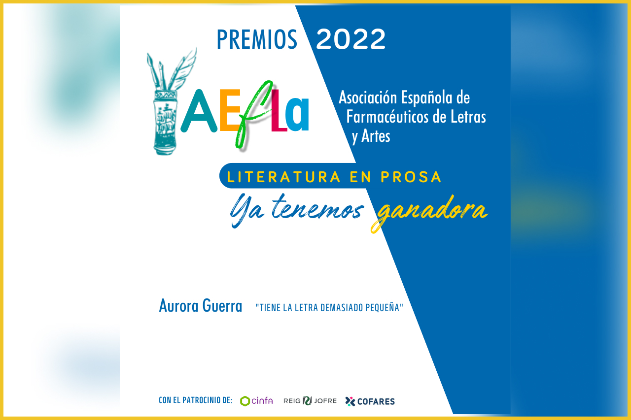 Ganador Prosa - Premios AEFLA 2022